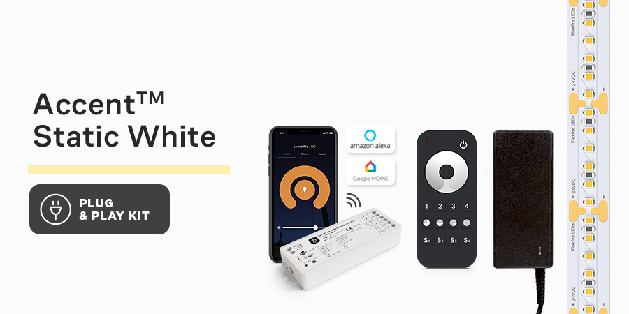 Accent Static White LED Lighting Kit Flexfire LEDs