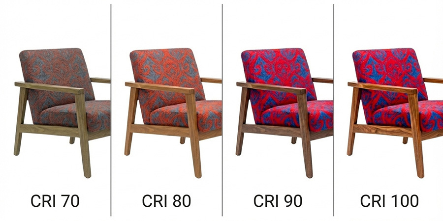 CRI Examples, Color Under Light