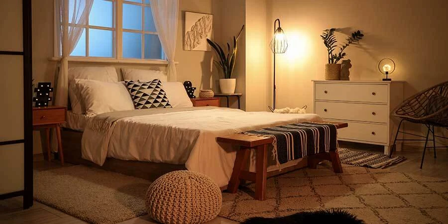 Bedroom LED Floor Warm Light Lamp