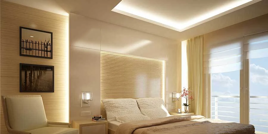 Bedroom Cove LED Strip Perimeter White Decoration Lighting
