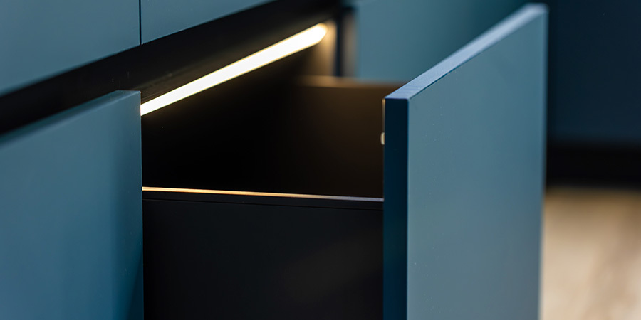 Inside cabinet lighting and drawer lights