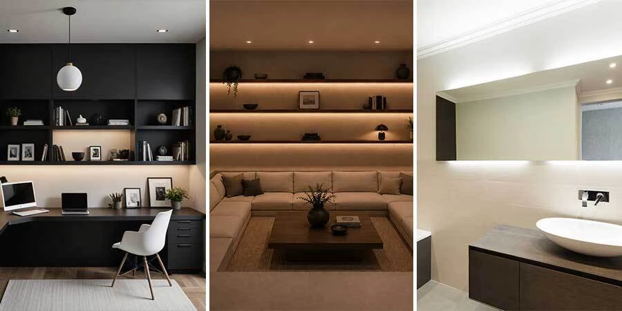 Home Application Examples with Diffused Lights