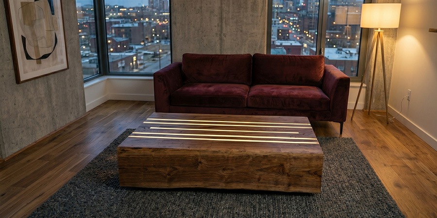 Recessed lighting Coffee Table
