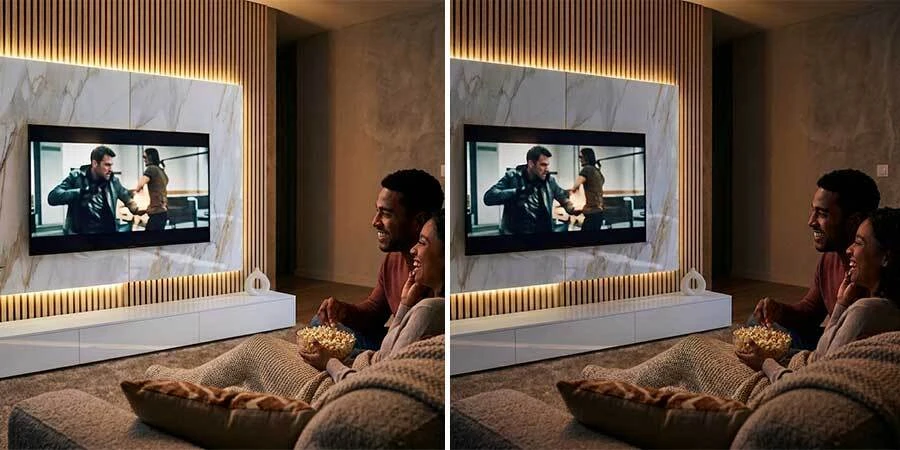 Full Range SOB Verity Lights Behind TV