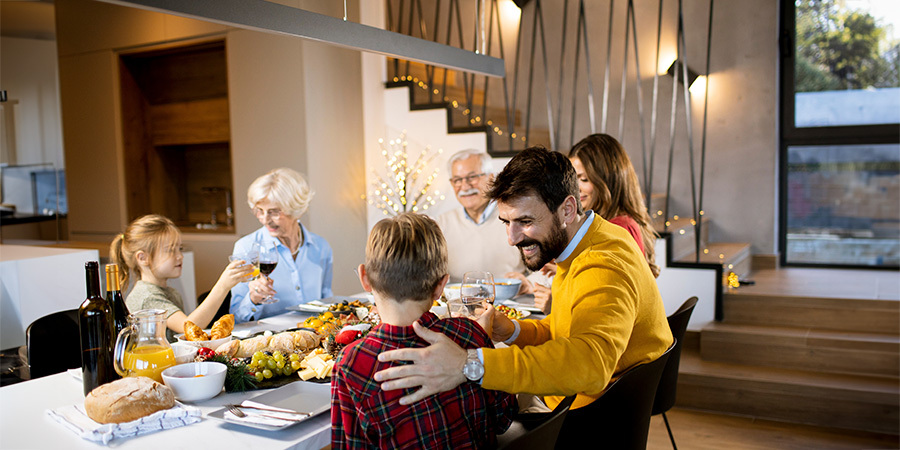 Family Meal Accent Lighting