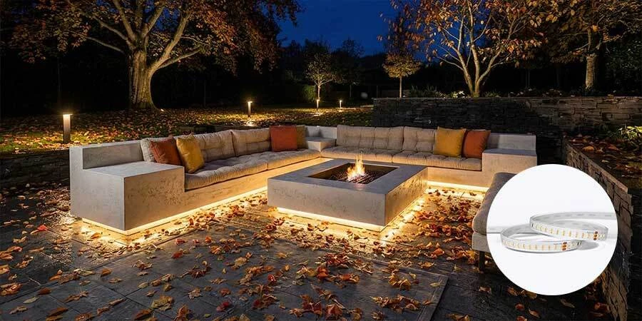 Outdoor Patio Floor LED Strip Dynamic White Lights