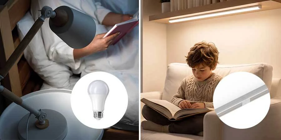 Reading Lamp with Leona Tunable White Smart Bulb and ClickBright Light Bar