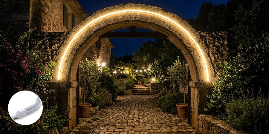 Garden Arches LED Accent Warm Lighting
