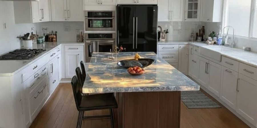 Kitchen Isle Backlit