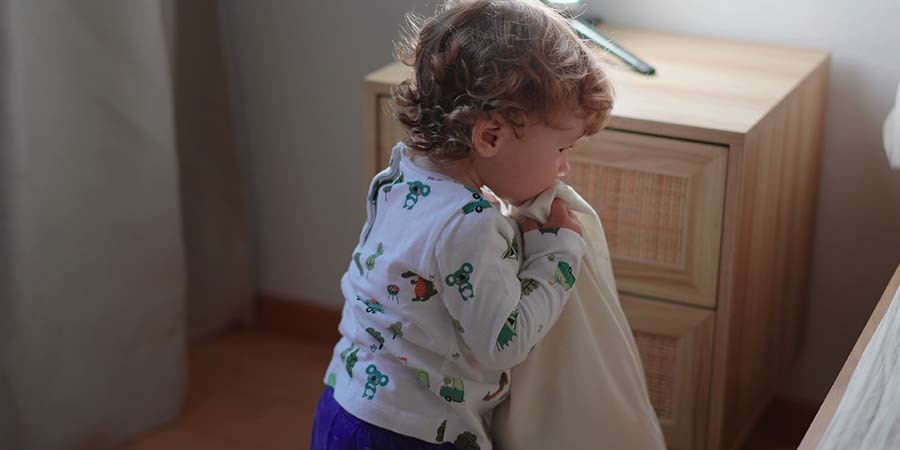 Toddler Getting Ready for Morning Routine