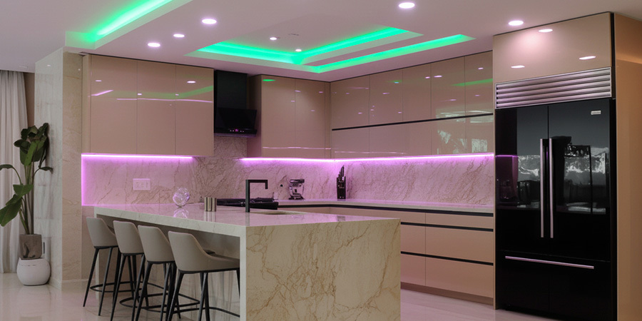Undercabinet and cove RGB lighting