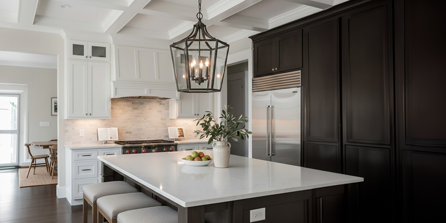 Modern kitchen lantern pendant light