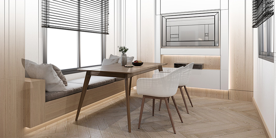 Layered lighting design example