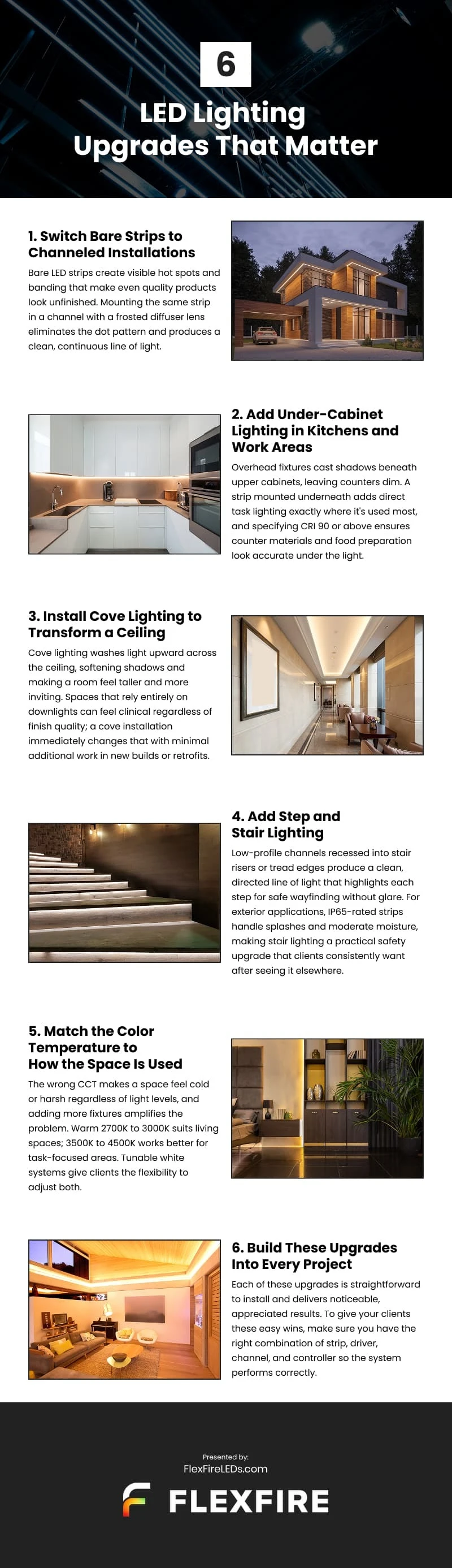 6 LED Lighting Upgrades That Matter Infographic