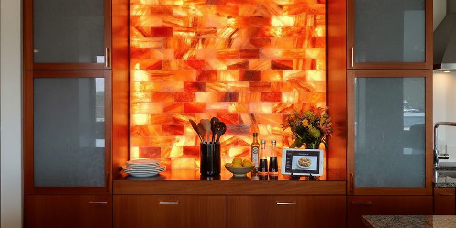 Stone backsplash LED light sheets