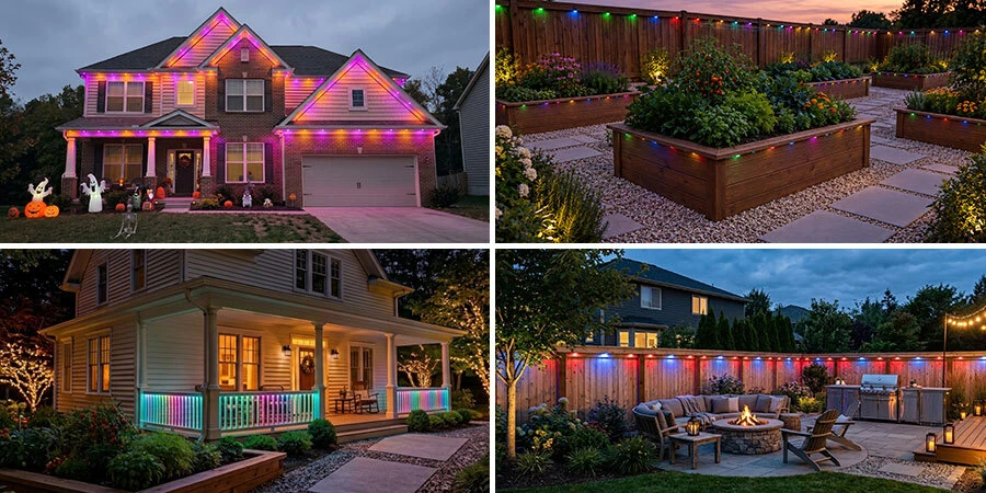 Outdoor RGB Pixel LED projects