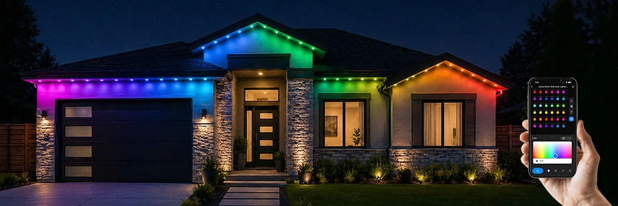 Leona Smart RGB Pixel KIT undereave LED lighting