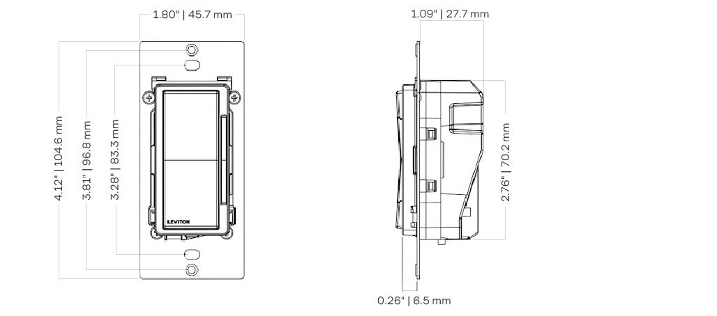 Leviton Dimmer Dimensions Diagram Leviton-Dimmer-Dimensions-Diagram