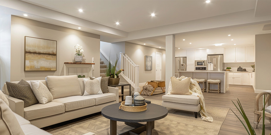 Living room ceiling recessed down light