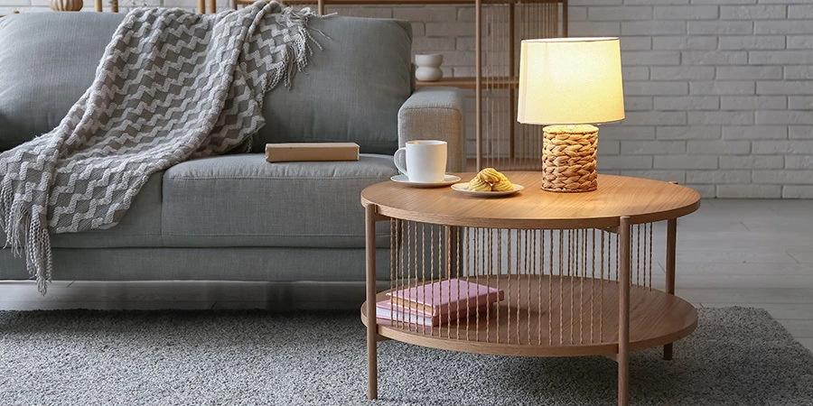 Living room table lamp lighting