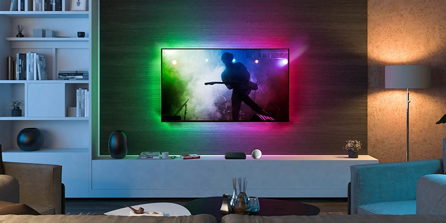 Living room TV RGB backlight