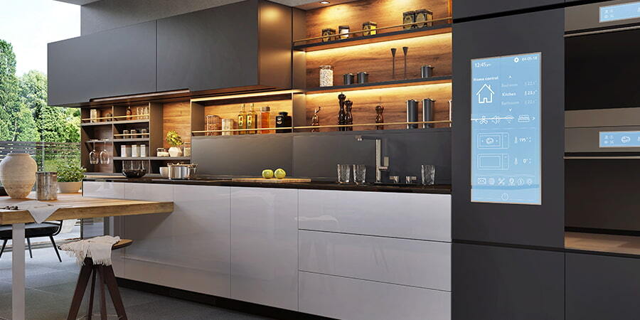 Cabinet LED Strip Lighting Cooks Up Style Sleek kitchen cabinets lit by cabinet LED strip lighting