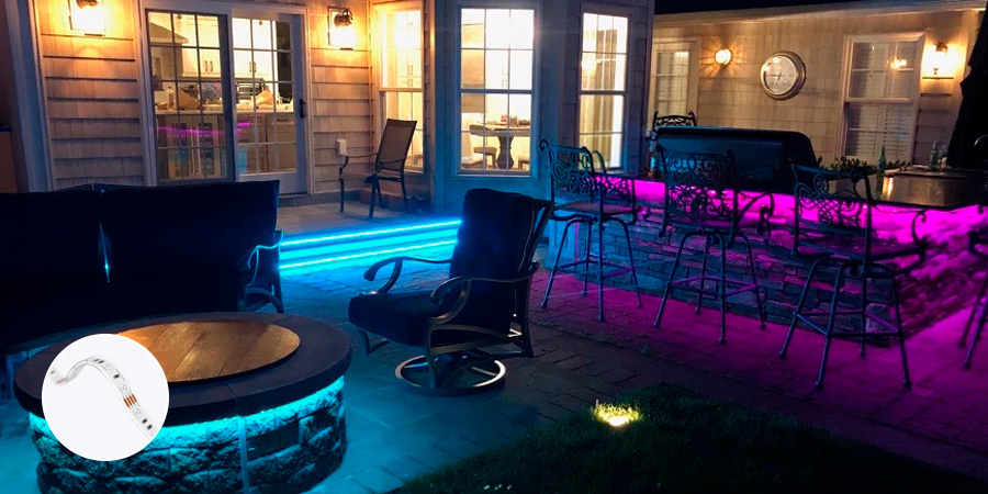Outdoor Patio RGB Color Changing Lighting