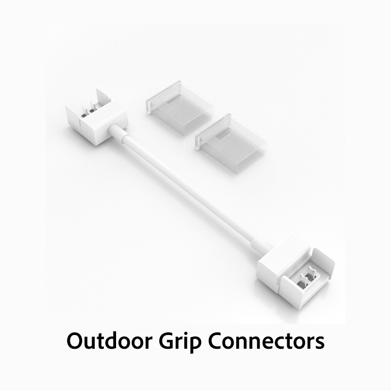 Flexfire LEDs outdoor grip strip connectors
