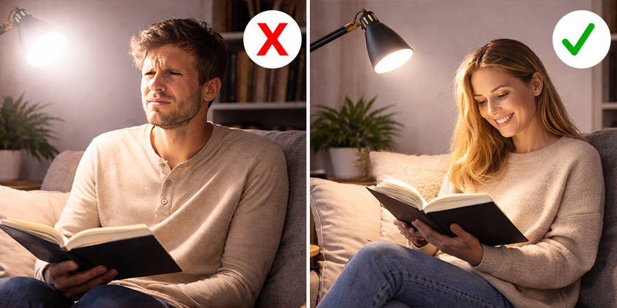 Page-oriente light direction best pratice