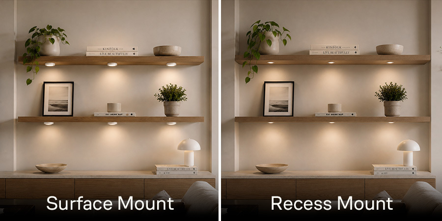 Surface Mount vs Recess Mount Comparison