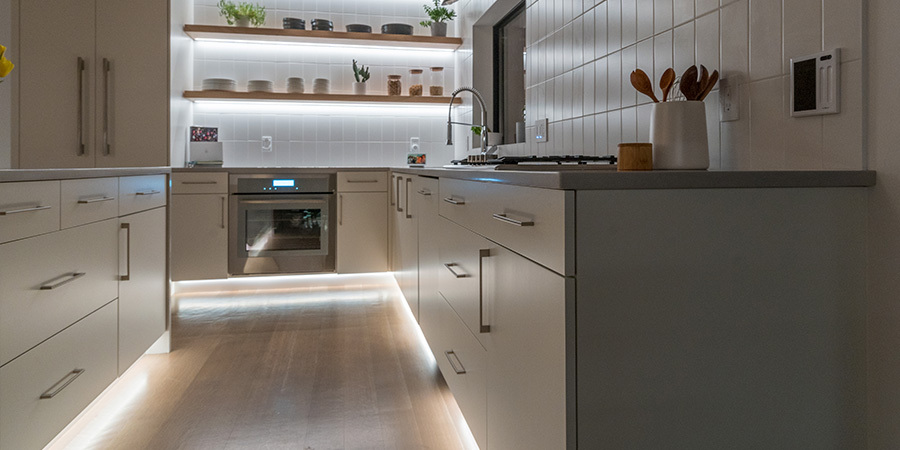 Kitchen toe-kick decoration LED lighting