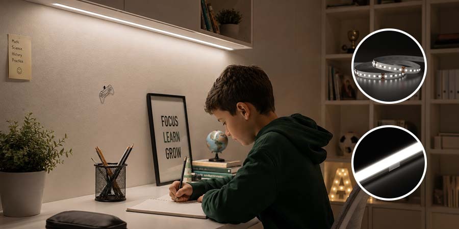 Child Studying and Doing Homework