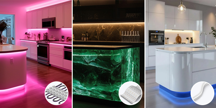 LED RGB project ideas collage