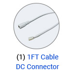 DC Connector Cable 1FT