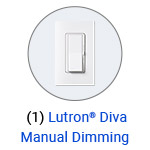 Lutron diva Manual dimming