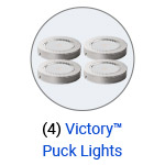 Four Victory LED Puck Lights