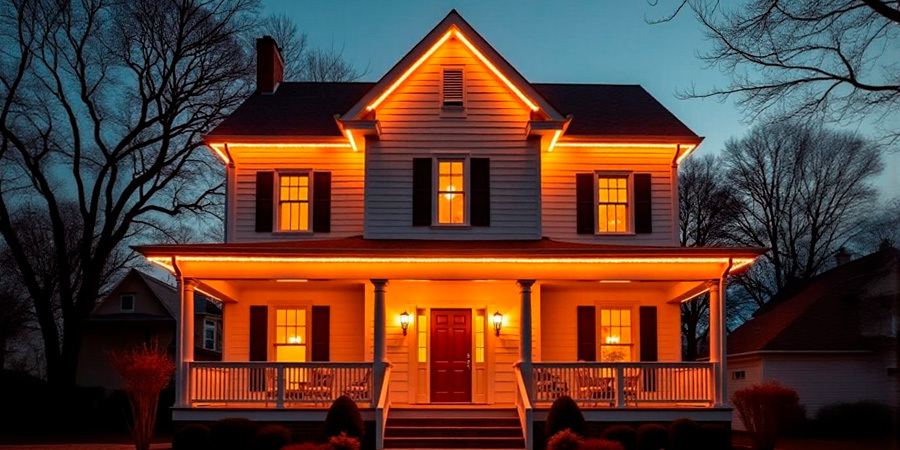 House facede lighting