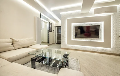 How to Light a Living Room with a TV? 3 Accent Light Ideas