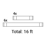 16ft LED light bar kit