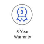 3-year warranty