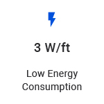 3 watts per foot LED strip light