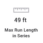 49 ft max run length LED strip light