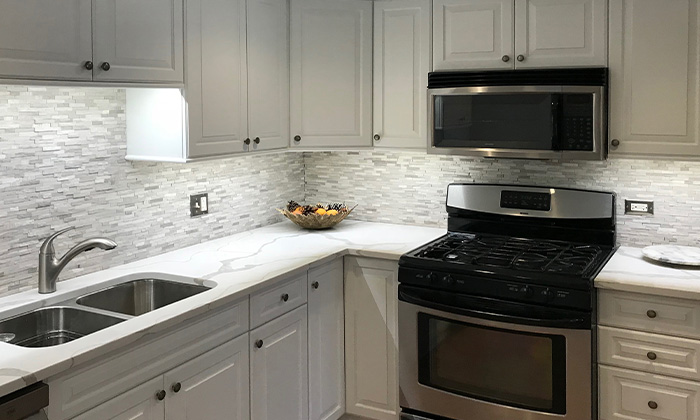 under cabinet kitchen lighting using Accent series LED Strip light