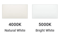 4000K and 5000K LED color temperatures