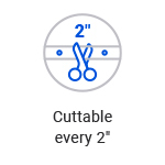 Cuttable every 2 inches LED strip light