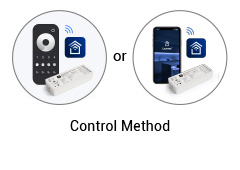 Dim to warm LED strip kit with smart controller