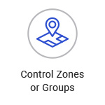 Control zones and groups smart lighting app