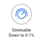 0.1 to 100% dimmable driver for LED strip lights