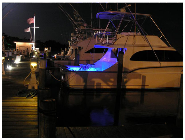 LED strip lighting example for boats