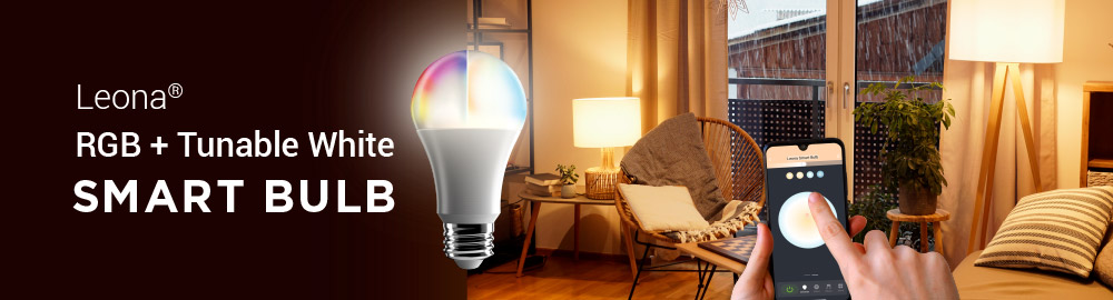 Leona RGB + Tunable White Wi-Fi Smart Ligth Bulb